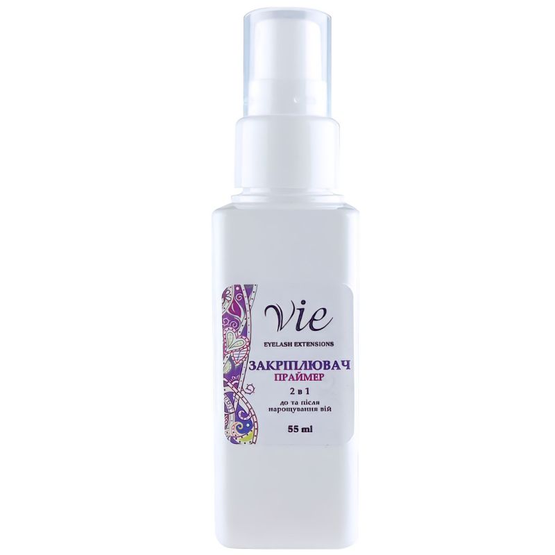 VIE Eyelash fixer, primer 2 in 1 (before and after eyelash extensions), 55 ml