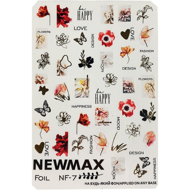 NewMax Слайдер-дизайн NF-07 (золото, цветы)