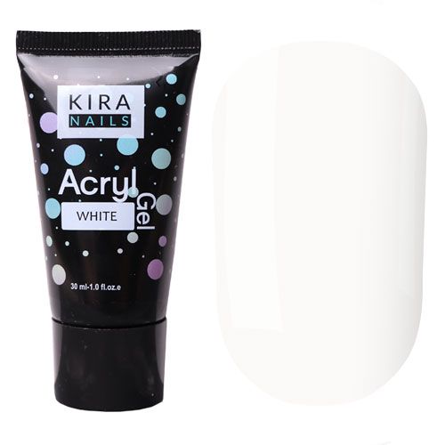 Kira Nails Acryl Gel - White, 30 g