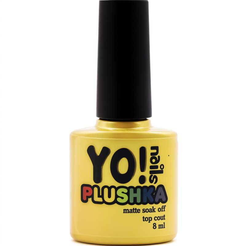 YO! Nails Top Plushka Matte Soak - matte fixer for gel polish, 8 ml