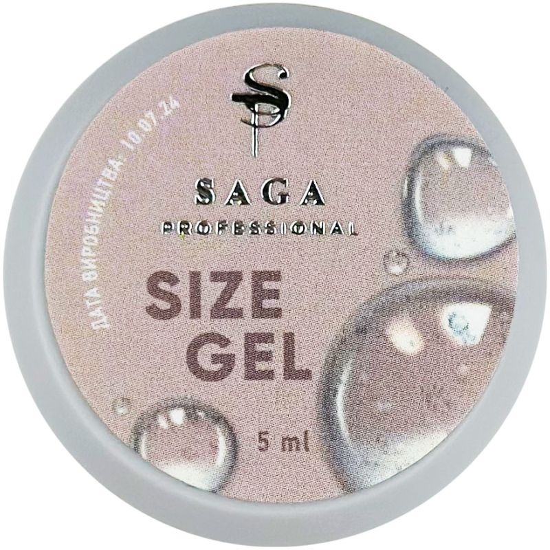 SAGA professional Гель жвачка для объемных дизайнов SIZE gel, 5 г