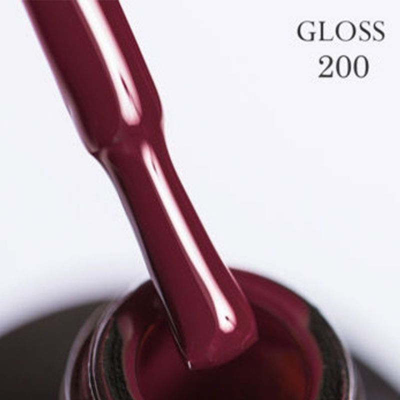 Гель-лак GLOSS 200 (темно-червоний), 11 мл
