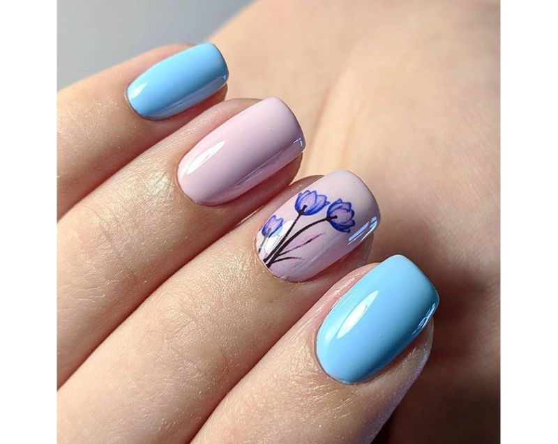 FOX gel varnish No. 426 (light blue, enamel), 7 ml