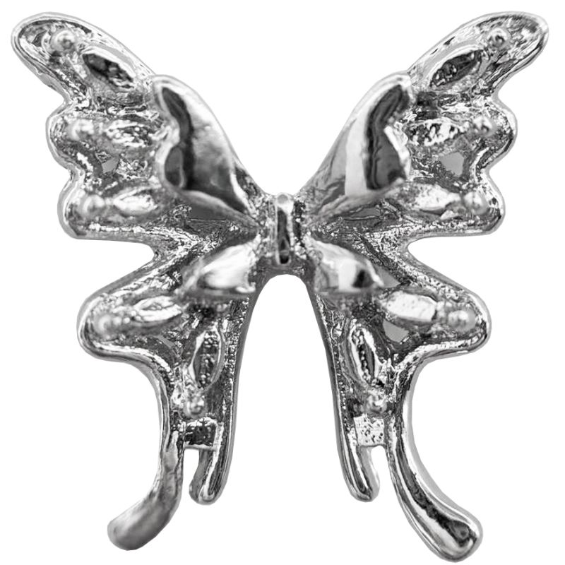 Металлический декор для ногтей Butterfly, 1шт, 14x15 мм