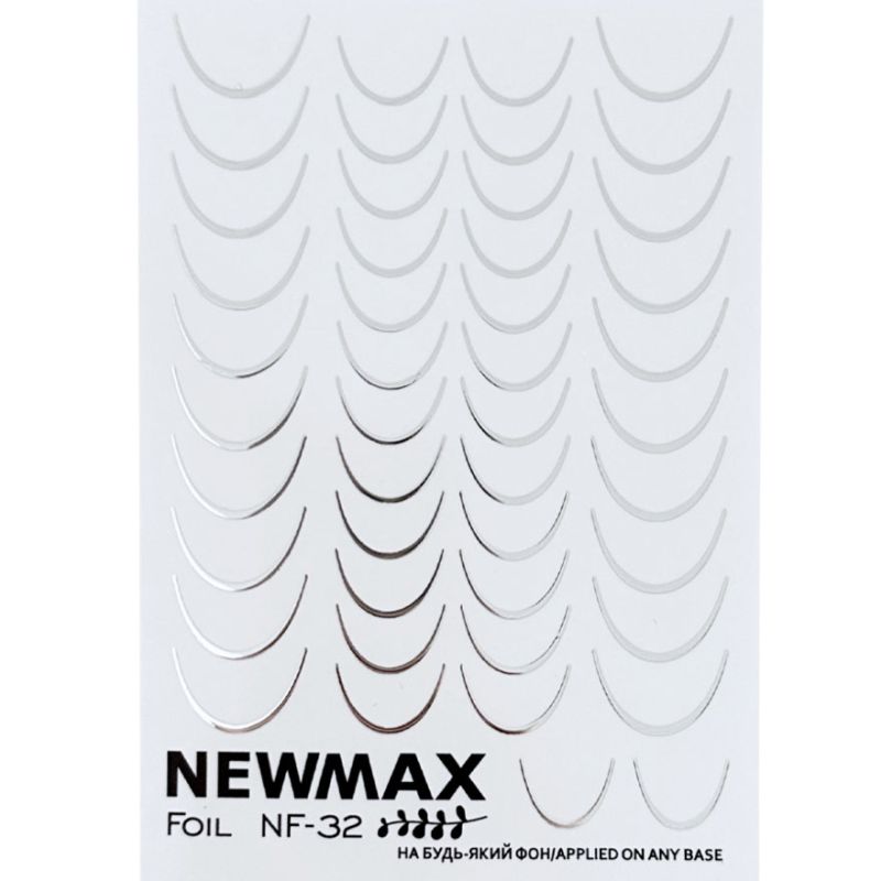 NewMax Слайдер-дизайн NF-32 (серебро, для френча)