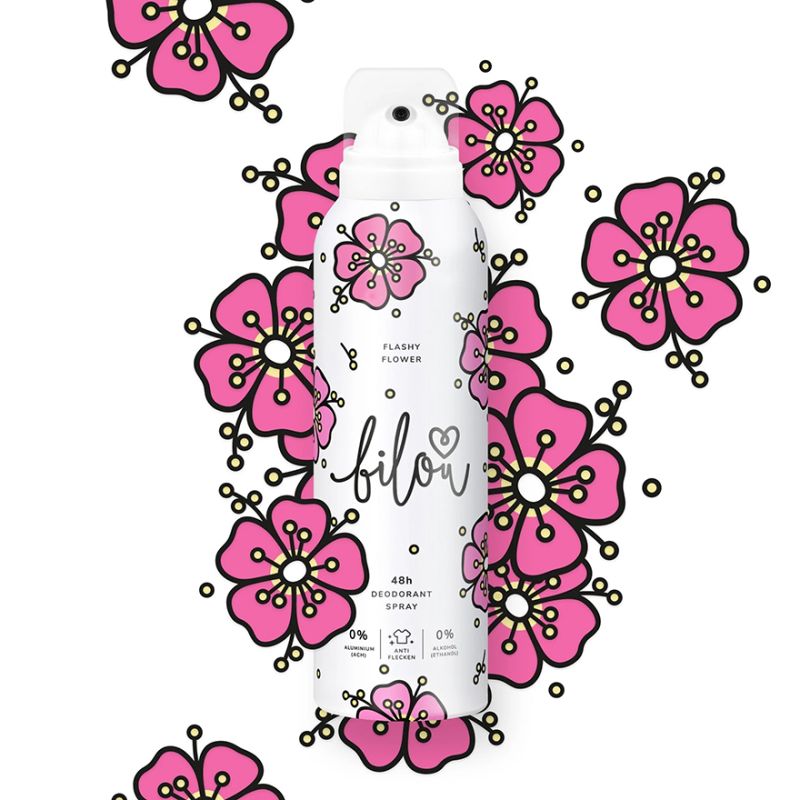 Bilou Deodorant - Flashy Flower spray, 150 ml