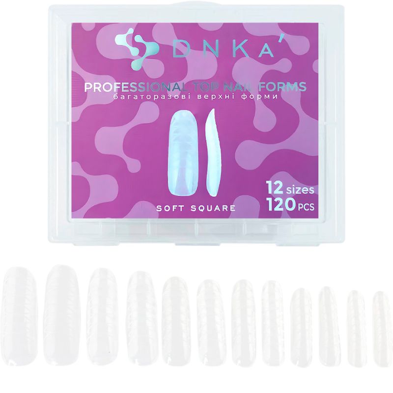 DNKa Top Nail Forms Soft Square, 120 pcs