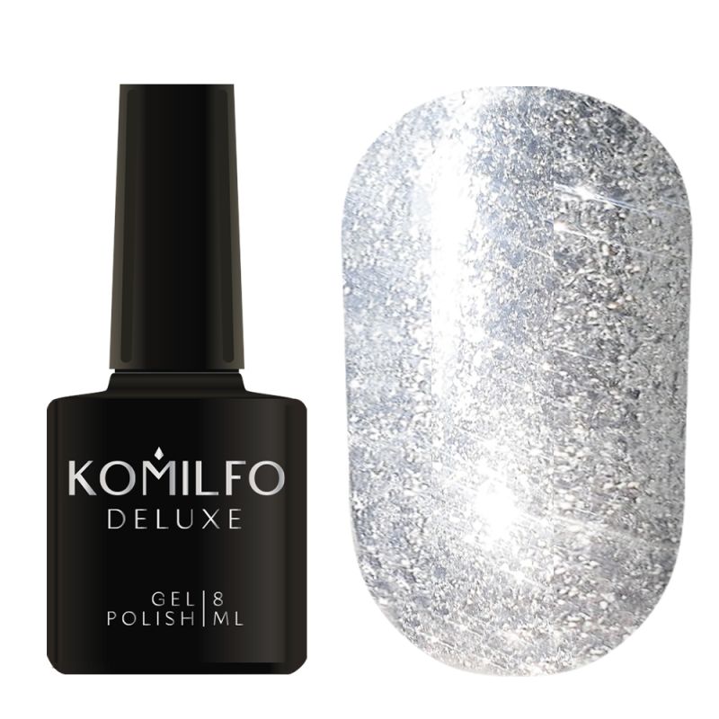 Komilfo Liquid Glam Gel LGG001 (silver), 8 ml.