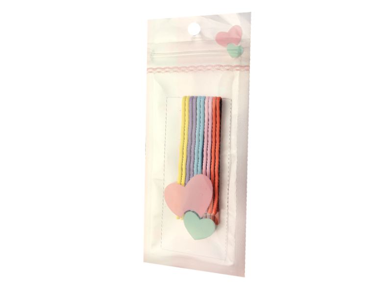 Multicolored invisible shoes No. 2, 5.5 cm wavy (10 pcs)