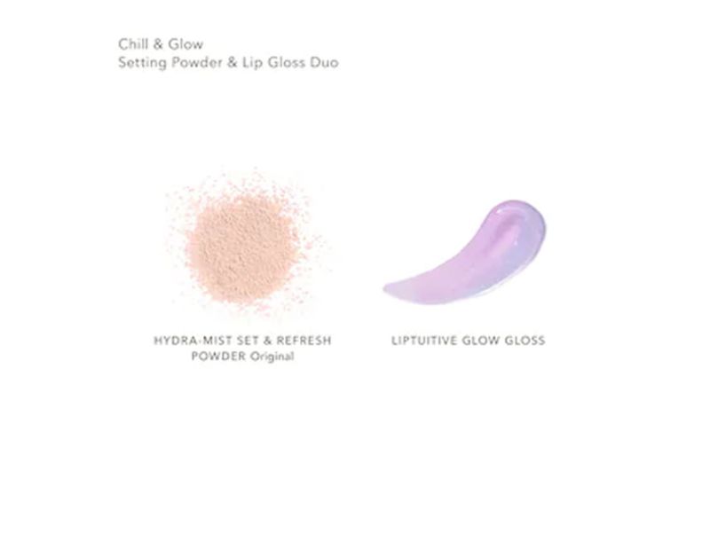BECCA Glow Setting Powder & Lip gloss Duo - Face powder and lip gloss