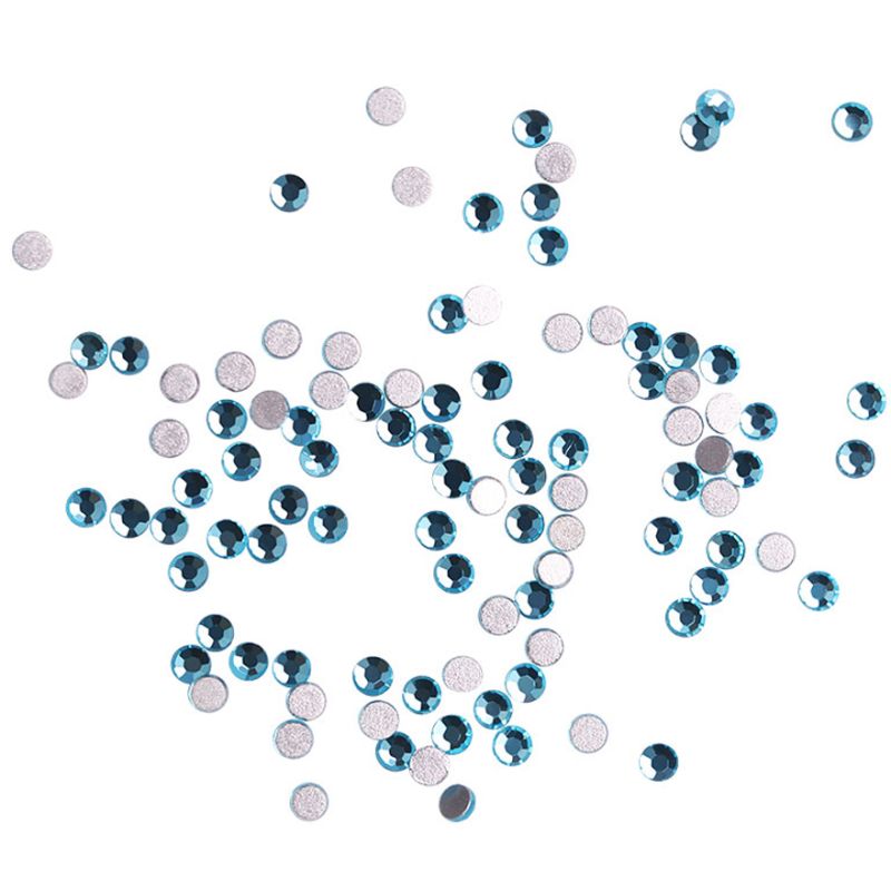 Komilfo стразы (100 шт. в упаковке), Aquamarine, размер 3