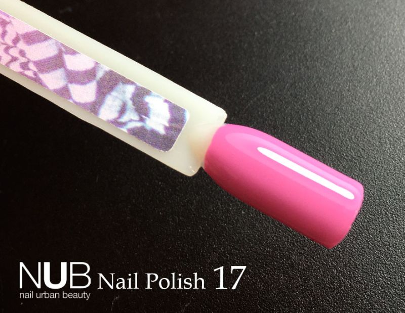 Nail polish NUB 017 Twisted Mind (deep pink, enamel), 14 ml