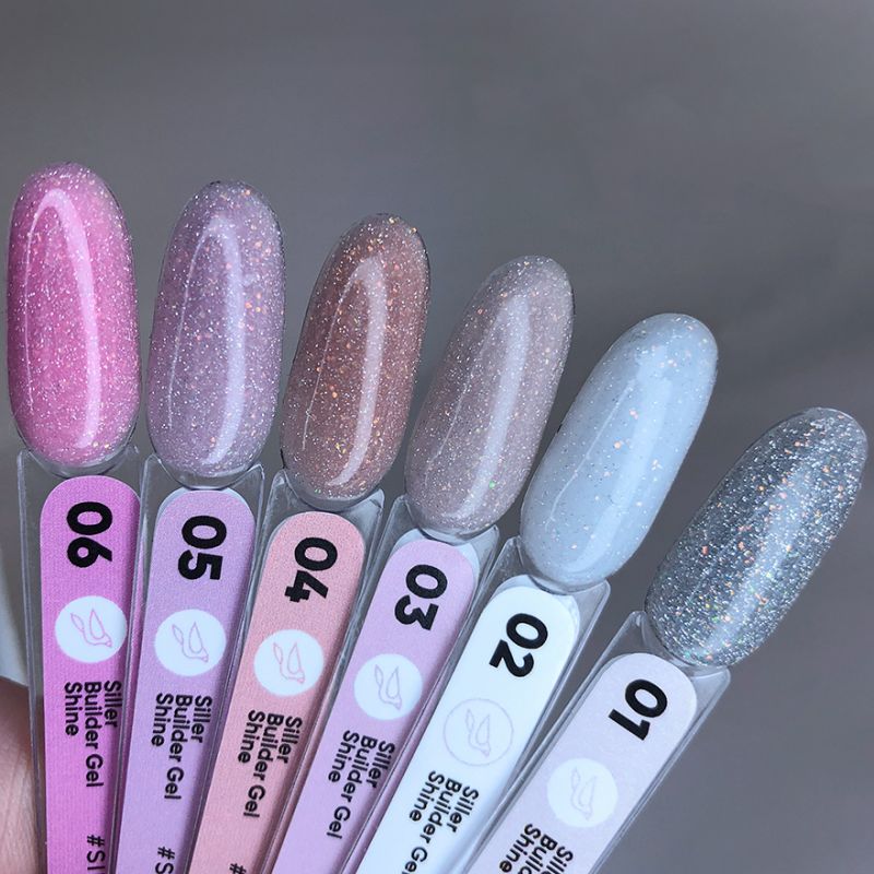 Siller Nail gel Builder Shine Gel No. 02, 15 ml