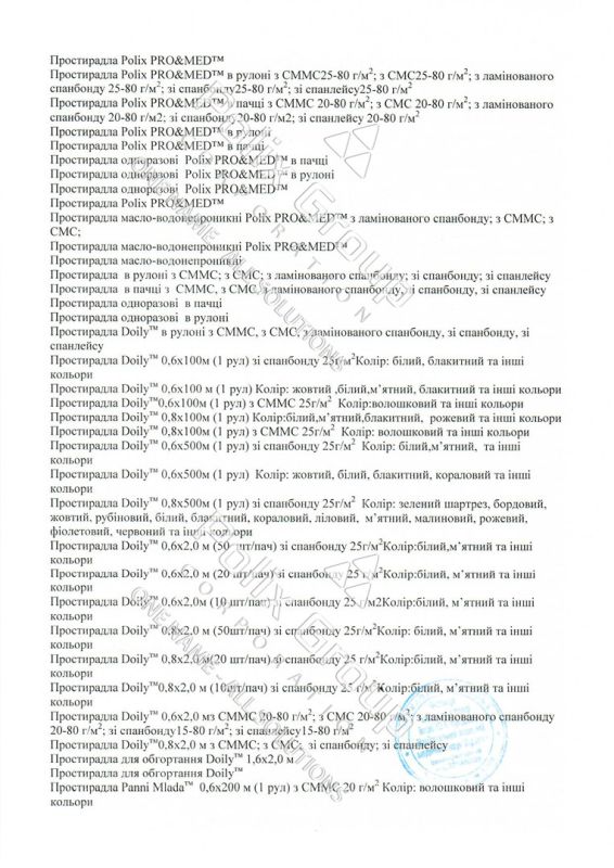 Гигиенические заключения Doily