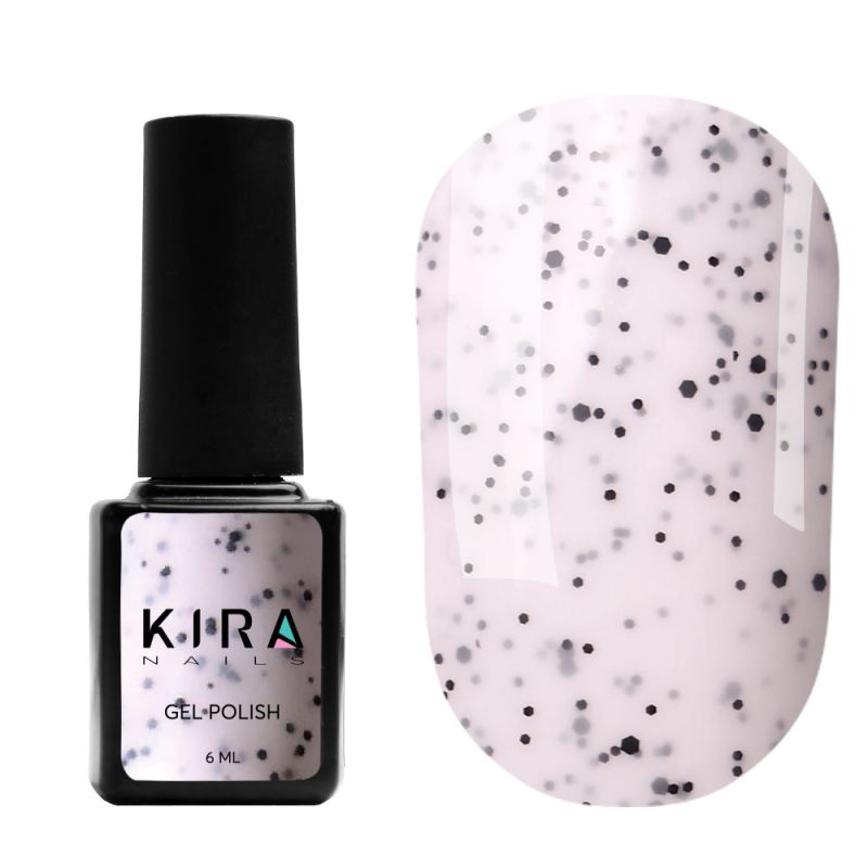 Kira Nails gel varnish Chia Pudding No. 001 Vanilla (with crumbs), 6 ml