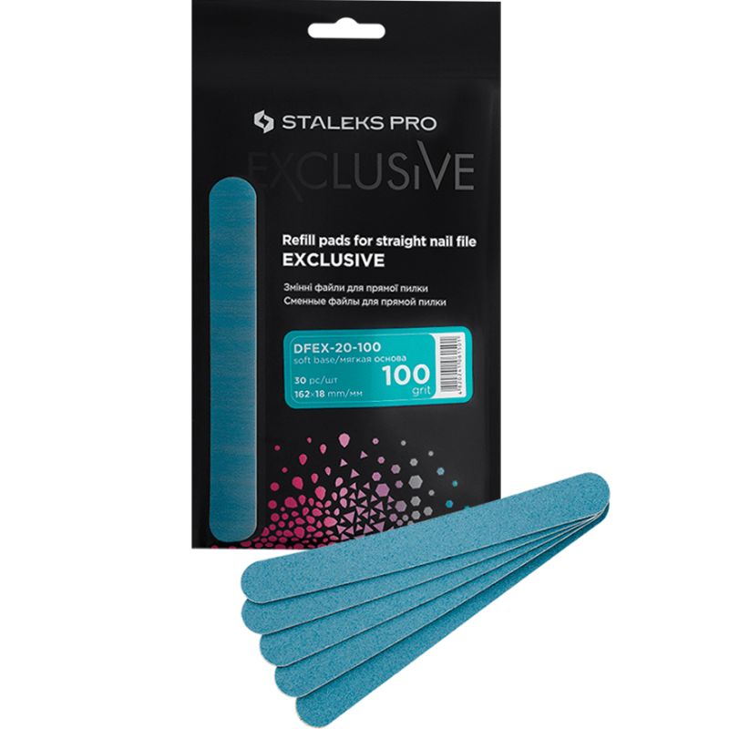 Replaceable abrasives - 100 - 30 pcs - Blue - EXCLUSIVE 20