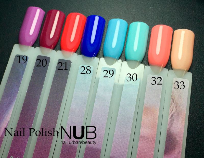 Nail polish NUB 021 Mango Tango (very bright orange-coral, enamel), 14 ml