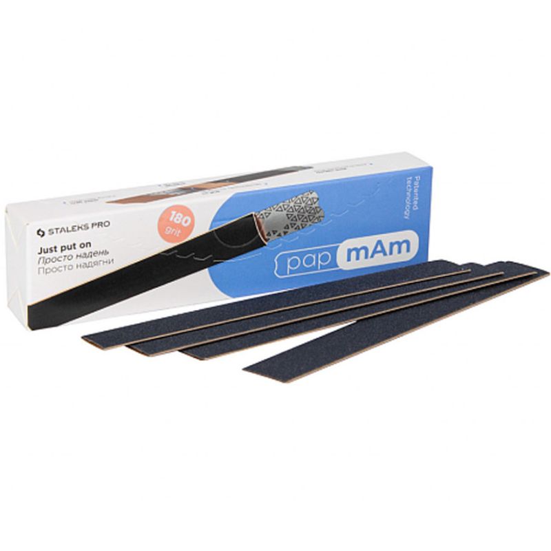 50 pcs - Glueless replaceable abrasives - EXPERT 22 - 180 - Чорний
