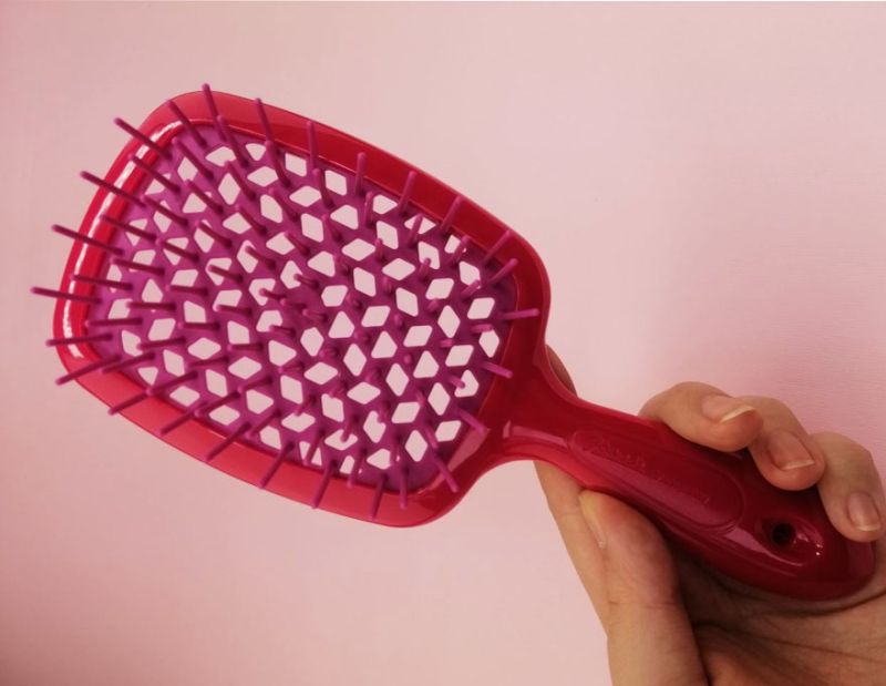 Janeke Superbrush Гребінець для волосся Малиновий з Фуксією