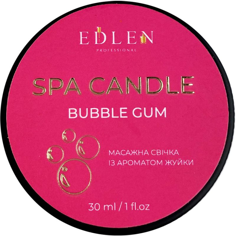 Edlen Massage candle Spa candle Bubble gum, 30 ml