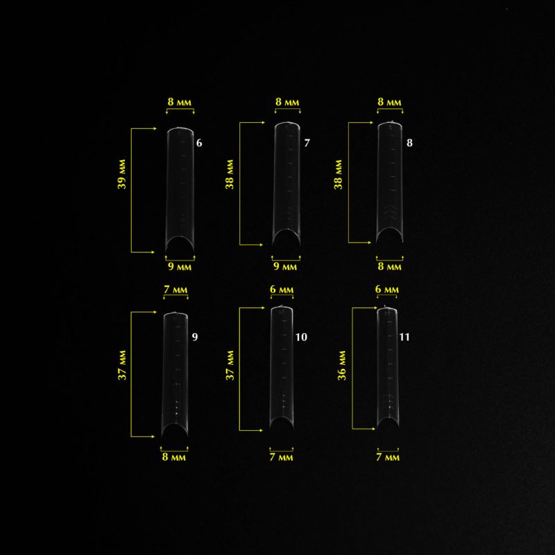 Komilfo Top Nail Forms, Arch - Верхні форми для нарощування, арочні, 120 шт