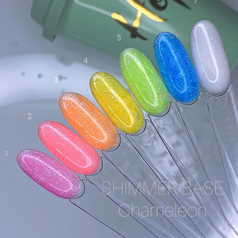 SAGA professional Shimmer Base CHAMELEON 5 (light green with shimmer ...
