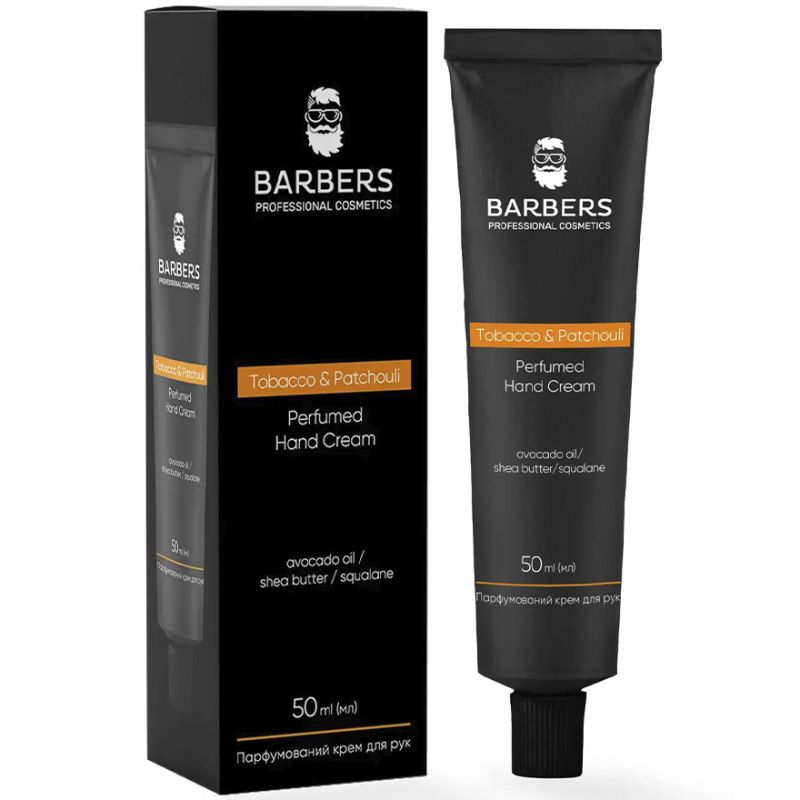 BARBERS Крем парфумований для рук Tobacco & Patchouli Barbers, 50 мл