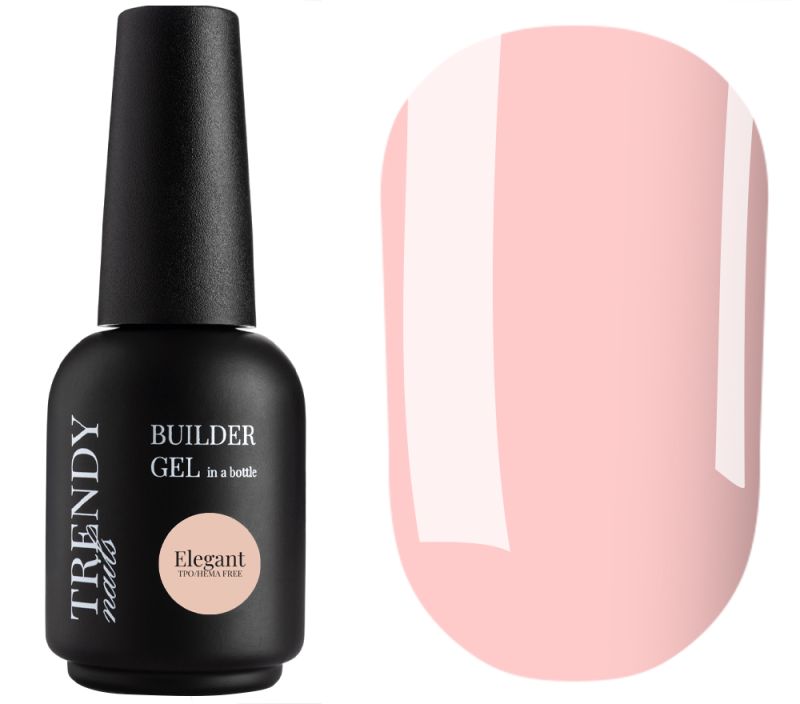 Trendy Nails Гель для ногтей Builder Gel in a bottle Elegant HEMA/TPO free, 15 мл
