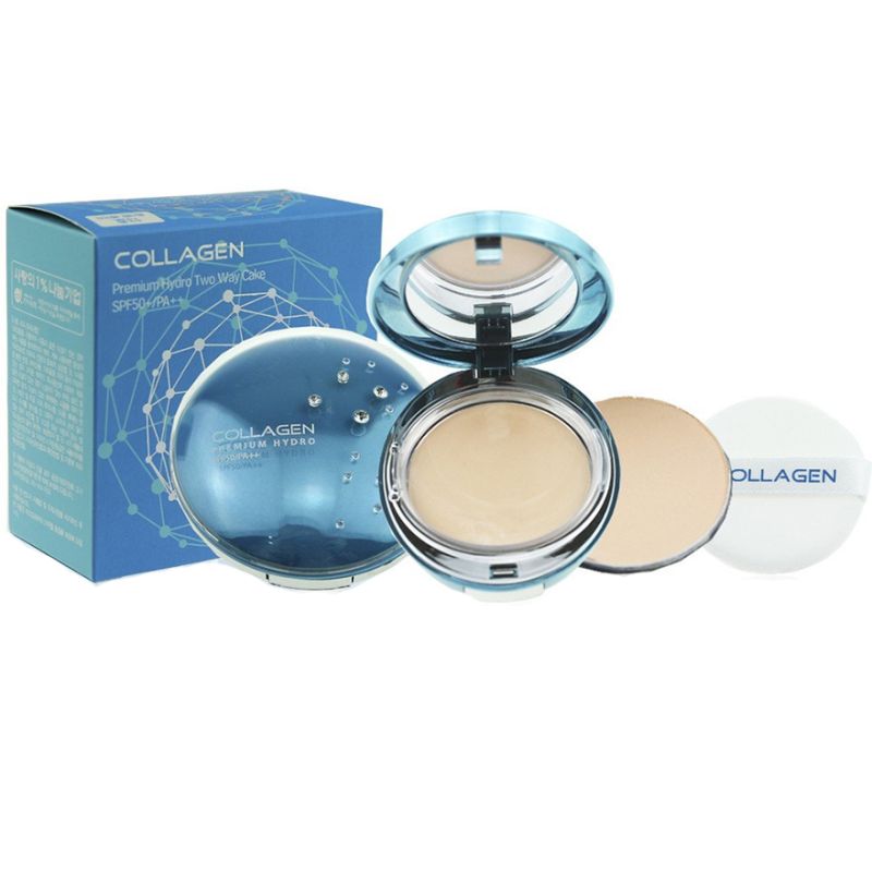 ENOUGH Collagen Premium Hydro To Way Cake SPF50+/PA++, пудра №13 + сменный блок