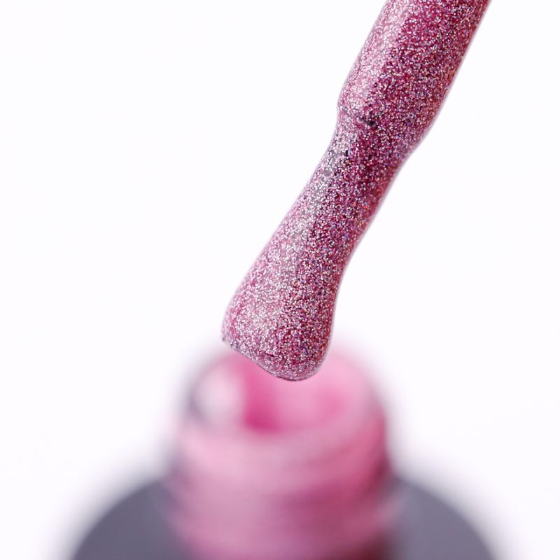 Gel polish ADORE Professional №356 (shimmering pink, micro glitter), 8 ml