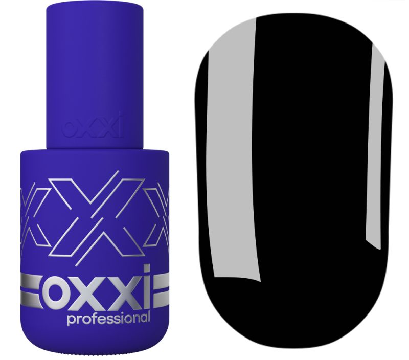 Гель-лак OXXI Professional BlackBerry (супер черный), 10 мл