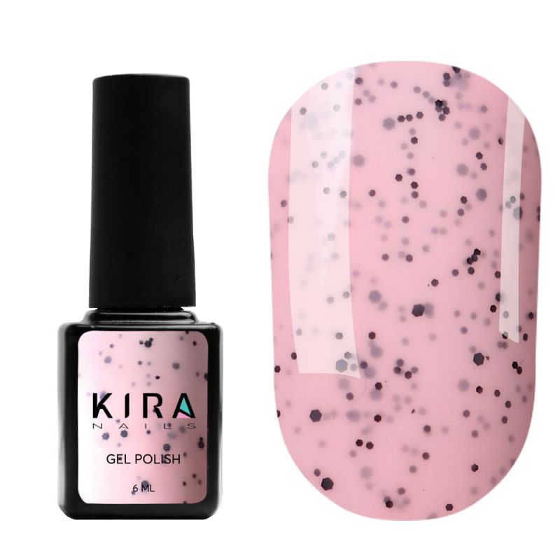 Kira Nails gel polish Chia Pudding No. 004 Strawberry (with crumbs), 6 ml