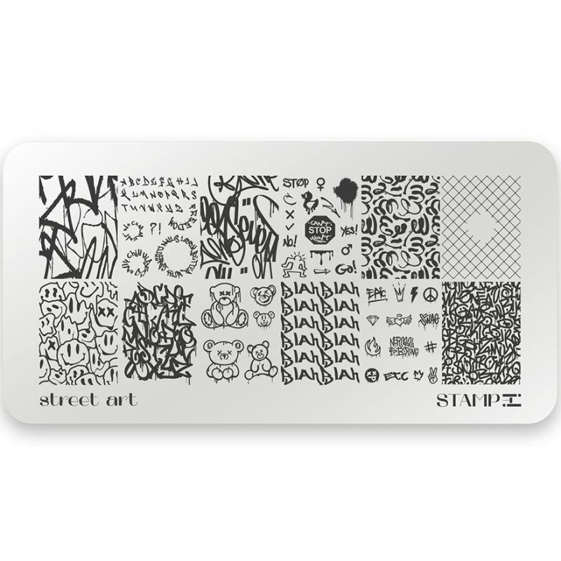 ​​ADORE Professional Пластина для стемпинга STAMP IT stamping plate STREET ART