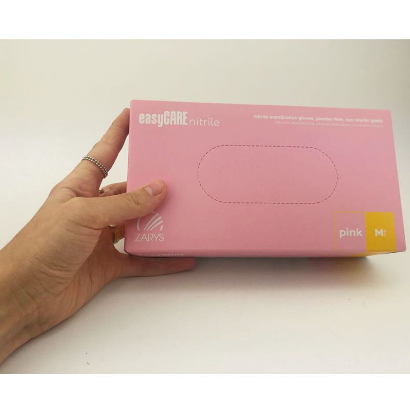 EasyCARE Рукавички нітрилові Pink (M) 100 шт (50 пар), щільність 4 г