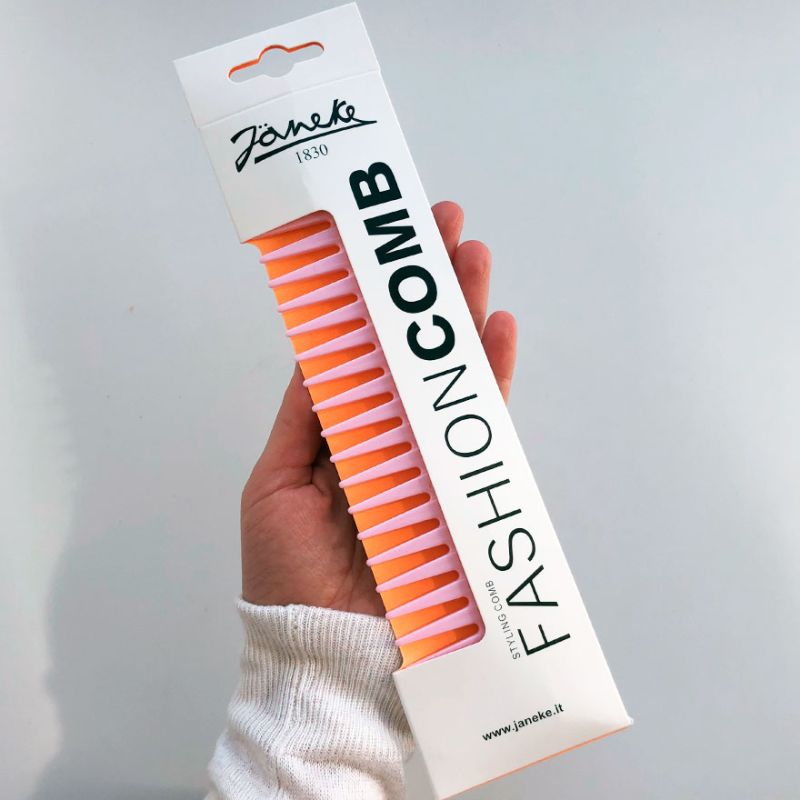 Janeke Supercomb Гребень для волос Нежно-розовый