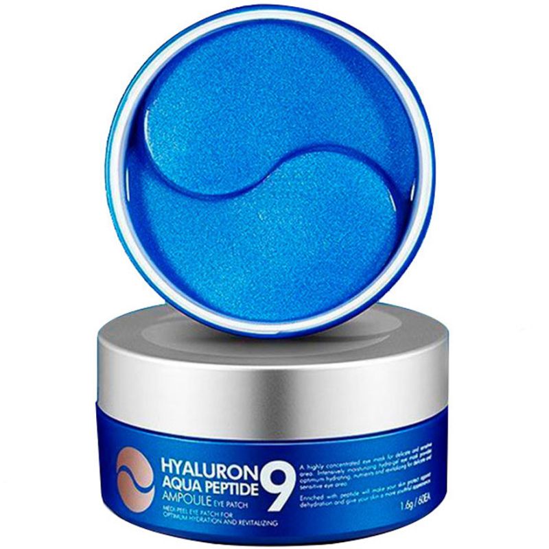 MEDI-PEEL Hyaluron Aqua Peptide 9 Ampoule Eye Patch - moisturizing patches with peptides, 60 pcs
