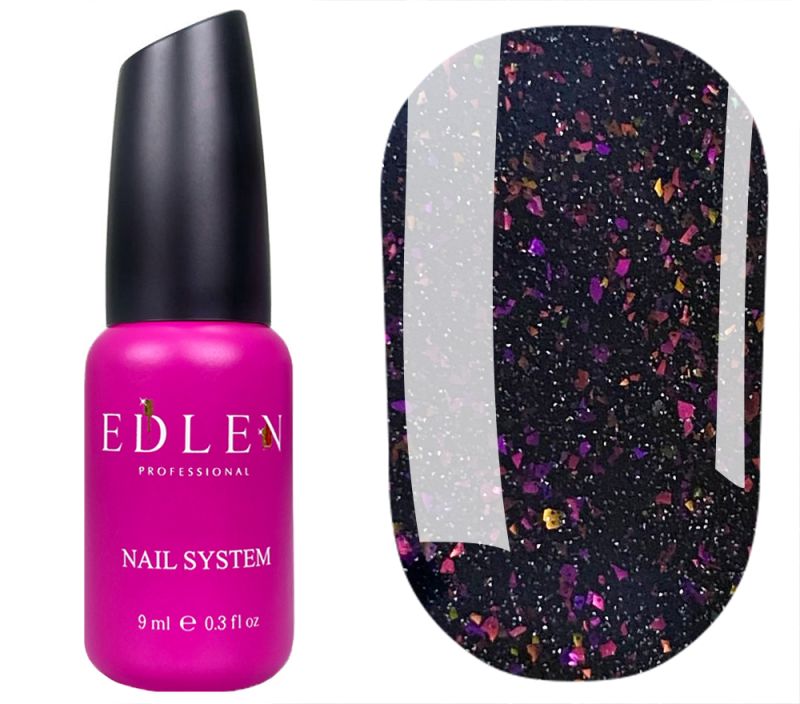 Edlen Base for nails Cover base Flash 58 (reflective blue-black), 9 ml
