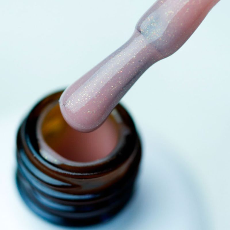 Atica Nail base Base Gel Shimmer Peach, 30 ml