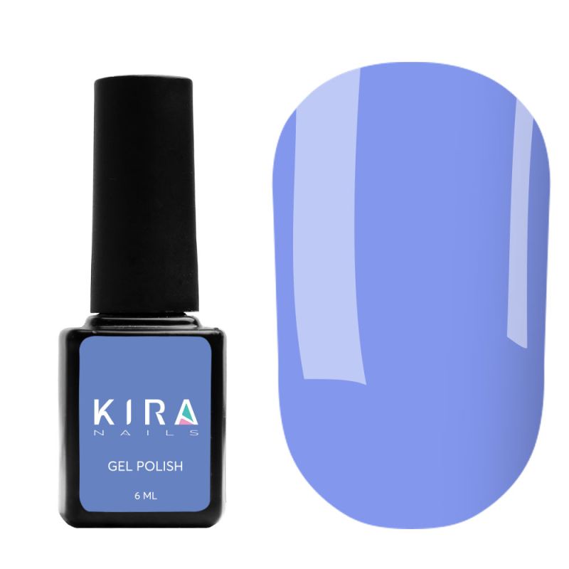 Kira Nails gel varnish No. 084 (cornflower blue, enamel), 6 ml