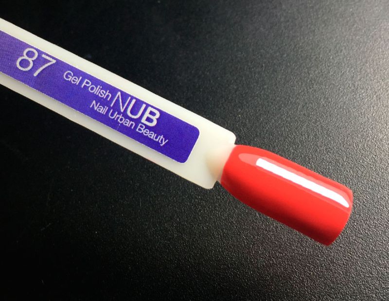 Гель-лак NUB 087 Classical Red (червоний, емаль), 8 мл