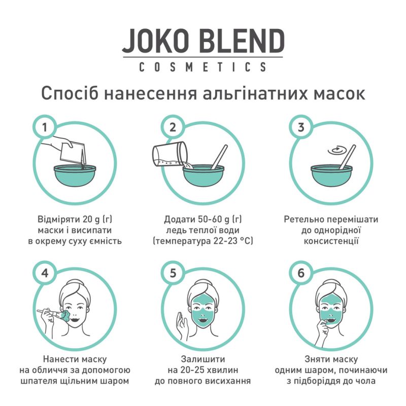 JOKO BLEND Alginate eye mask with peptides, 100 g