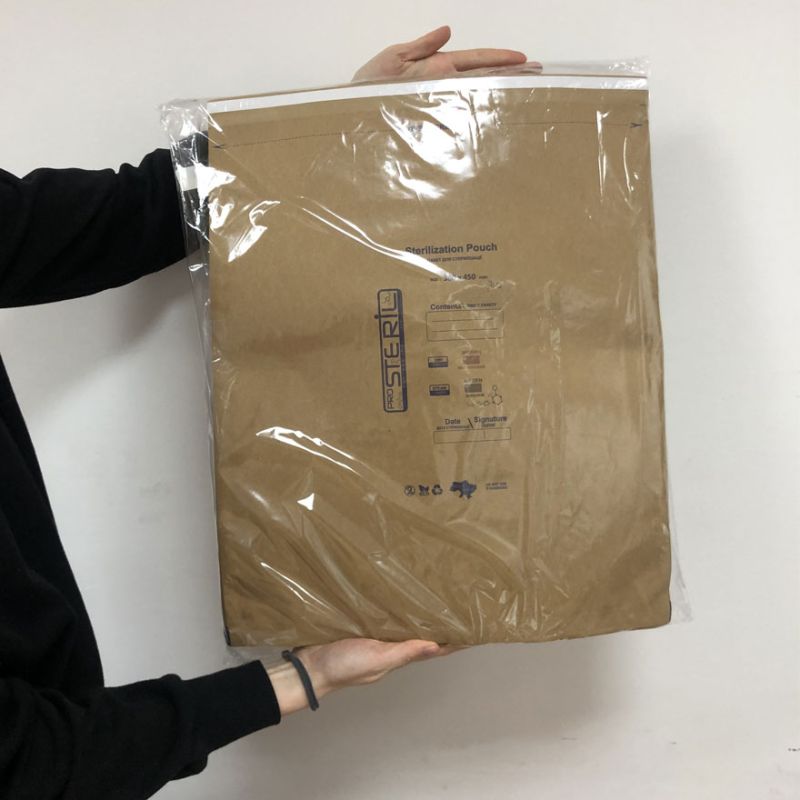 ProSteril Kraft bags for air and steam sterilization 380x450 mm, 100 pcs/pack.
