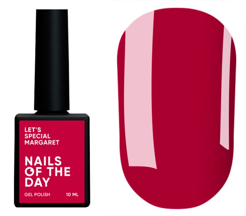 Nails Of The Day Gel polish Let's special Margaret (dark magenta), 10 ml