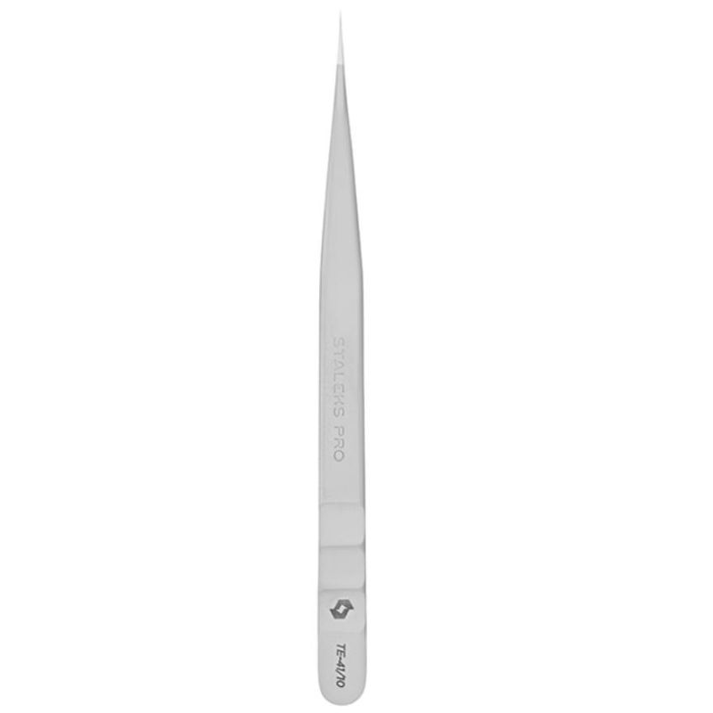 Пинцет для ресниц СТАЛЕКС TE-41/10 EXPERT 41 TYPE 10 (прямой)