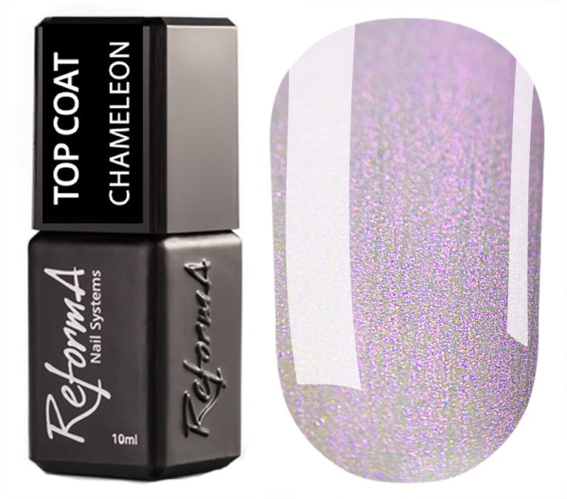 Reforma Top coat for nails without sticky ball Top coat Milky Pink, 10 ml