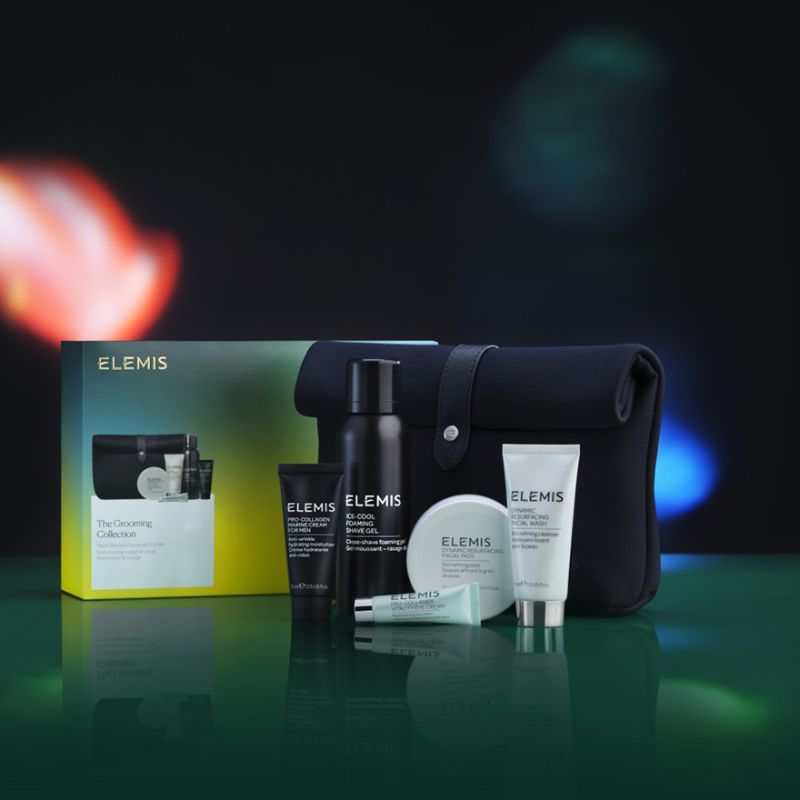 ELEMIS Set of bestsellers in cosmetics for the new Kit The Grooming Collection Travel Skincare Favorites for Him