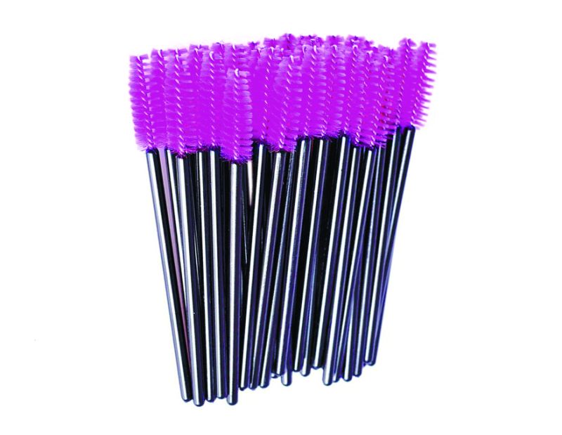 nylon - 50 pcs - dark lilac on black base
