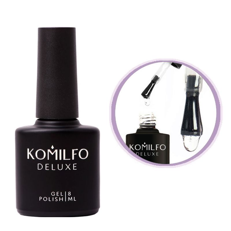 База Komilfo Rubber Base Coat - каучуковая база для гель-лака, 8 мл