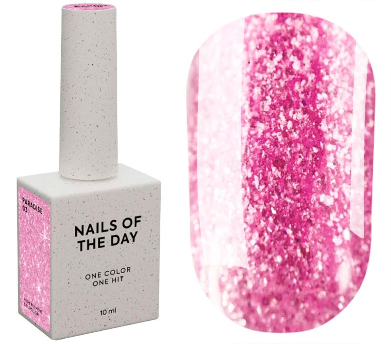 Nails Of The Day Гель-лак для нігтів Paradise 03 (рожевий), 10 мл