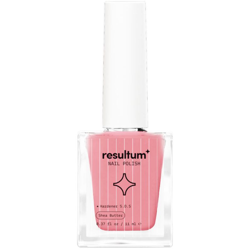 Resultum Рожевий зміцнювач Resultum Nail Polish Hardener S.O.S + Shea Butter, 11 мл